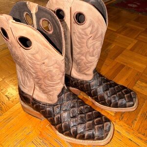 Men's Pirarucu print Western / Cowboy Boots